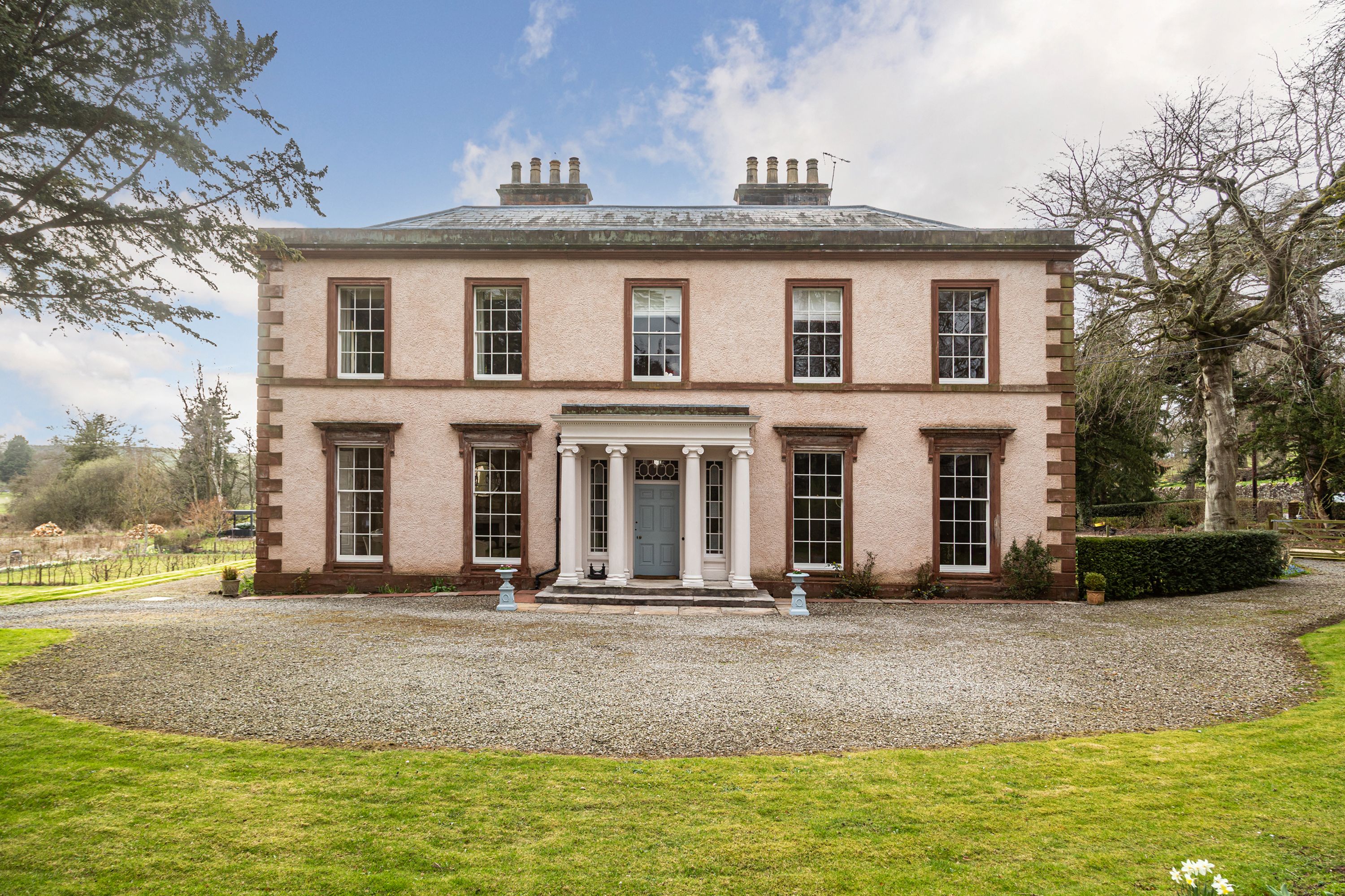 Warcop House, a Georgian country house for sale.