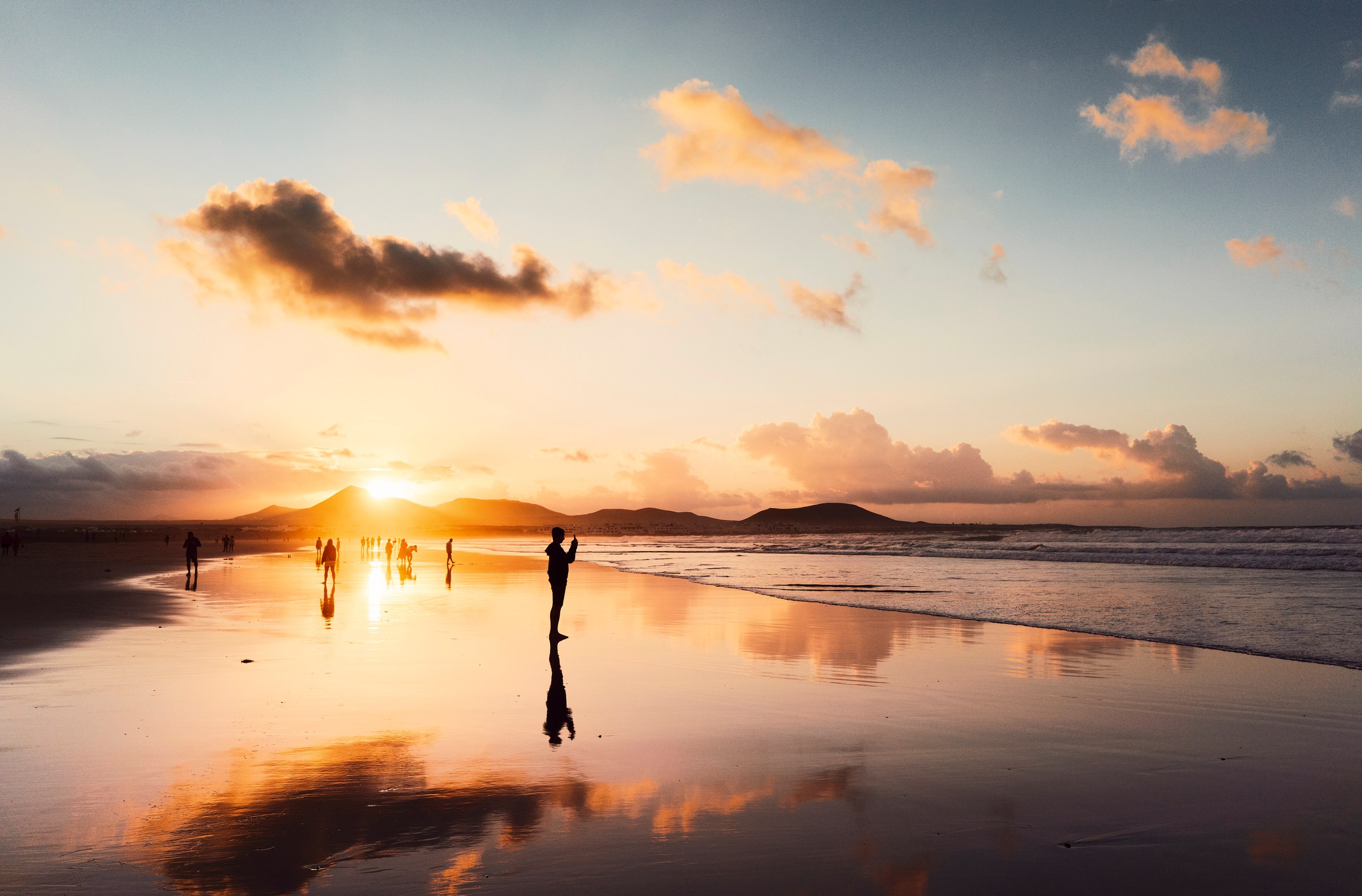 Famara beach in Lanzarote