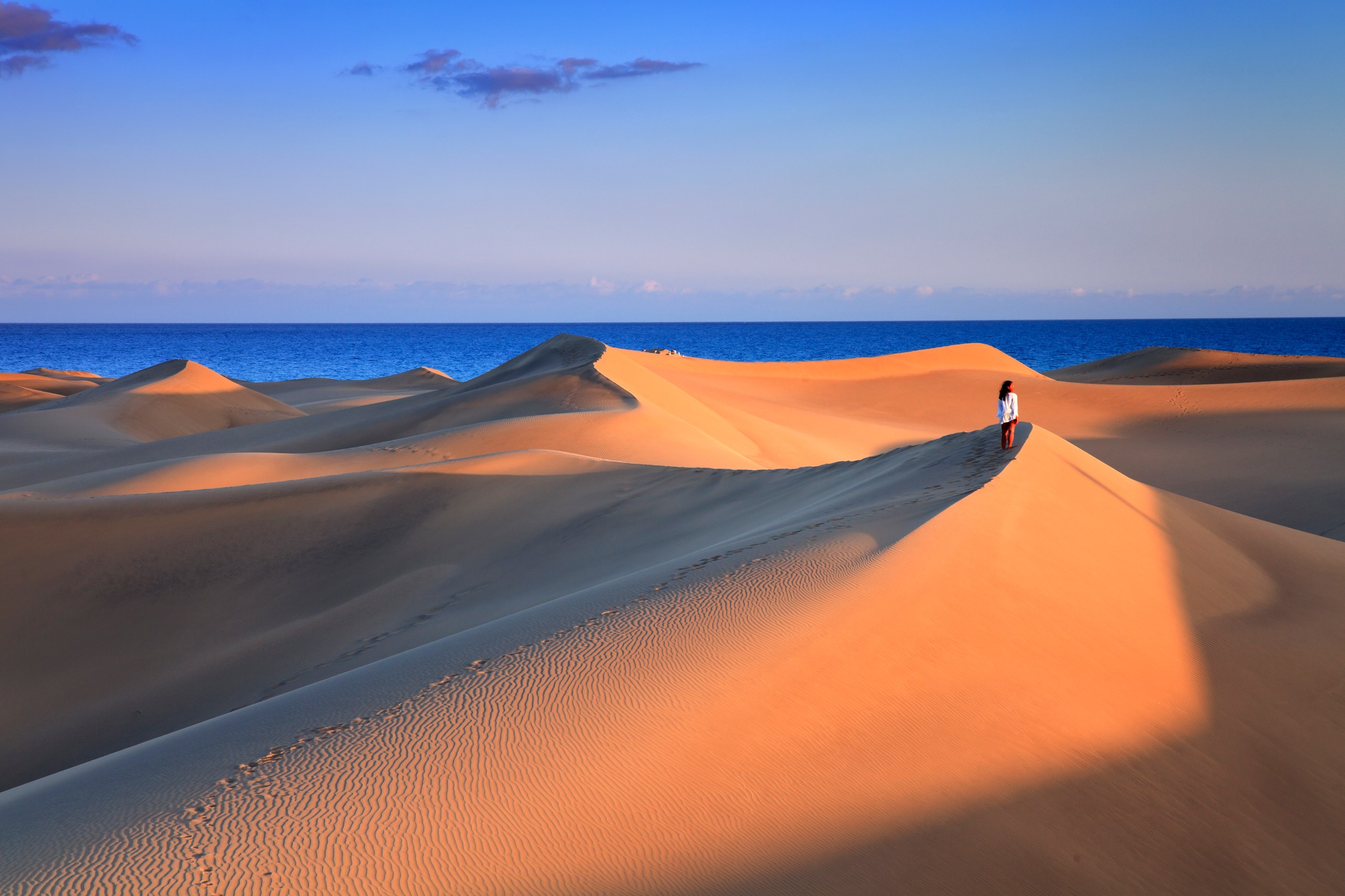 The Maspalomas Dunes of Gran Canaria in the Canary Islands