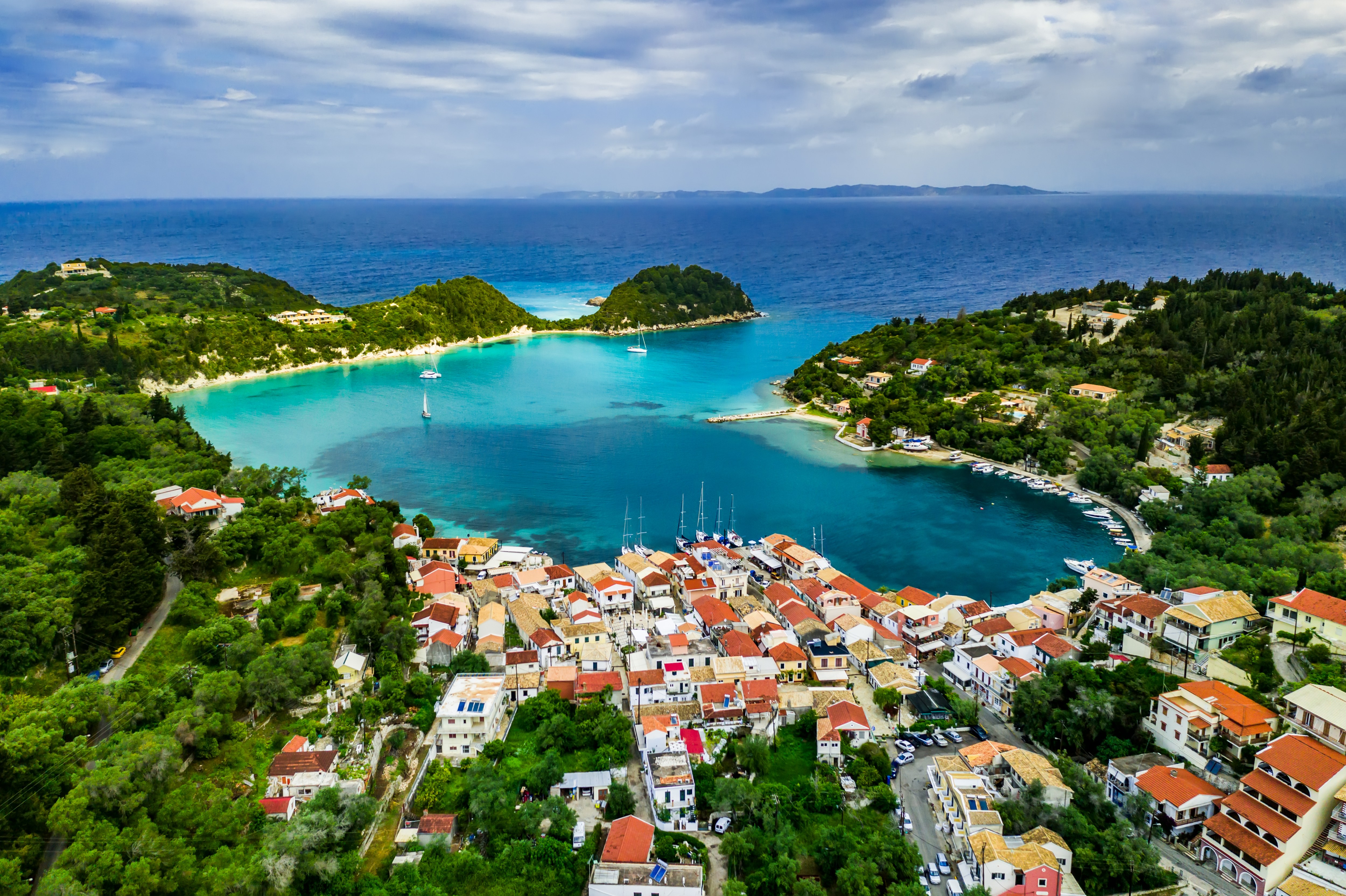 Scenic views of the Ionian Riviera