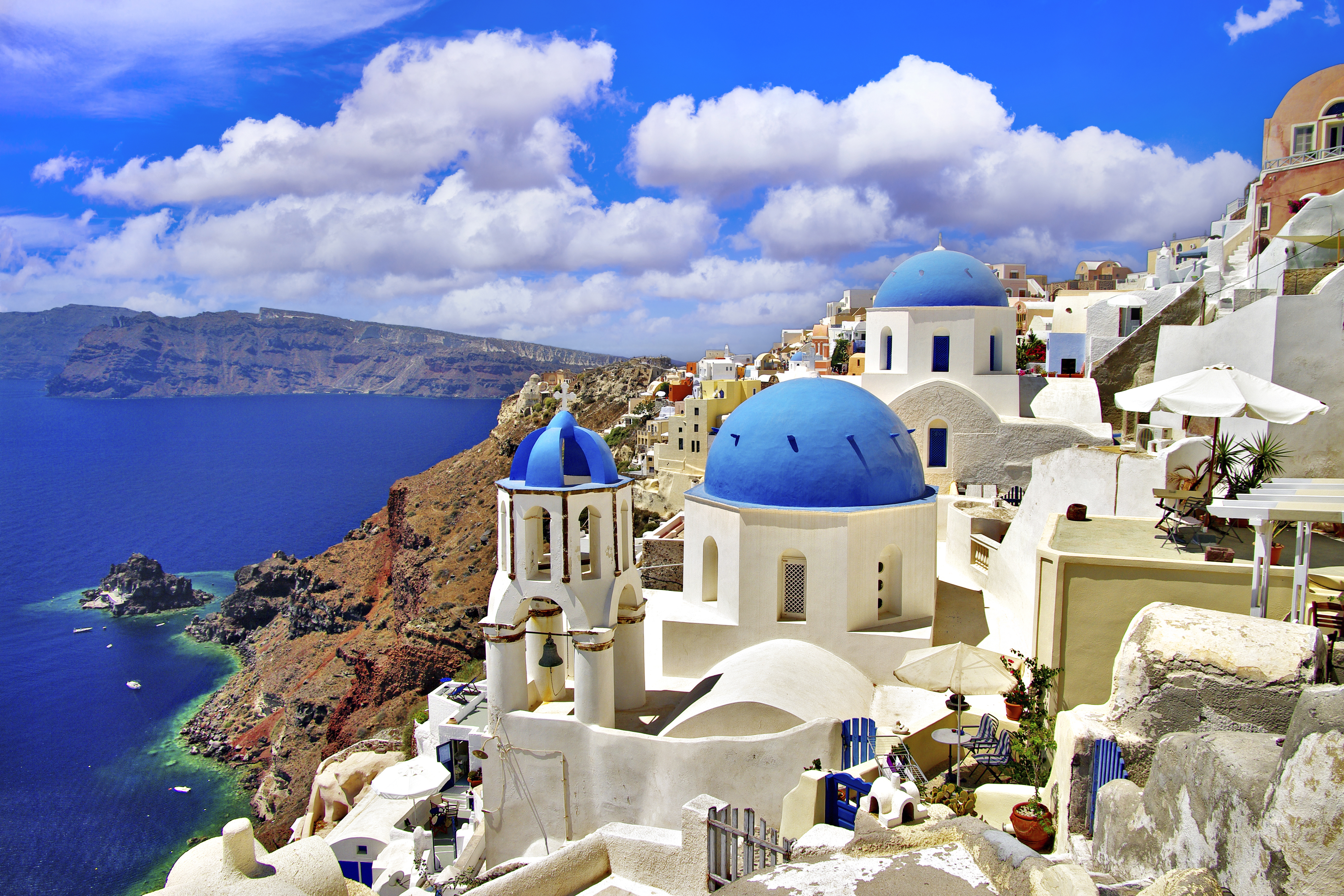 Oia, Santorini's famous village
